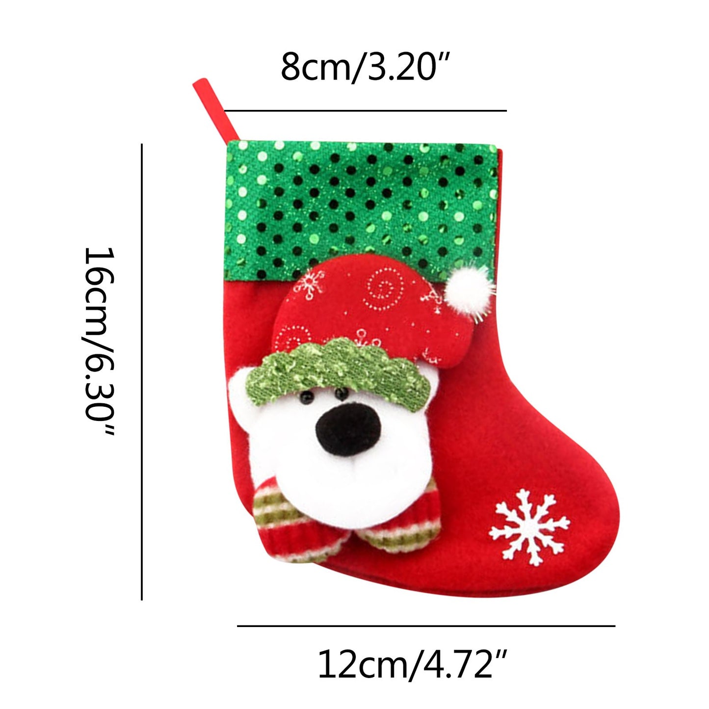 2024 Christmas Stockings - Snowman, Santa, & Elk Print Holiday Socks - Xmas Gift Bags for Fireplace & Tree Decoration - New Year 2024 Natale