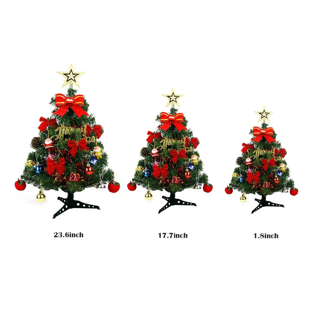 Mini Tabletop Christmas Tree – Small Desk Xmas Tree with Decorations – Perfect for Home & Party Holiday Decor (30/45/60cm)