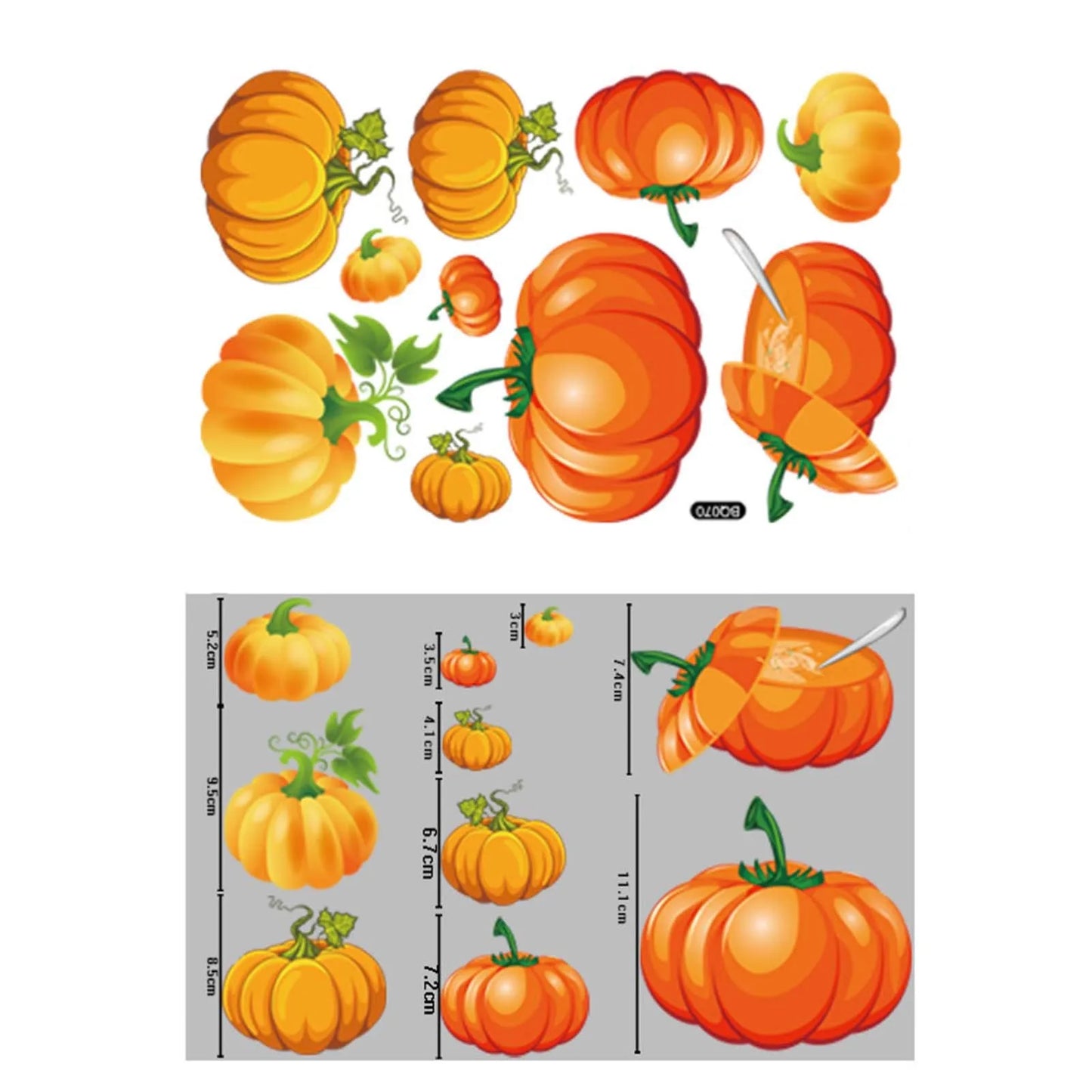 Thanksgiving Window Stickers Glass Decoration Maple Leaf Decals Thanksgiving Turkey Pumpkin Maple Leaf Autumn Wall Stickers