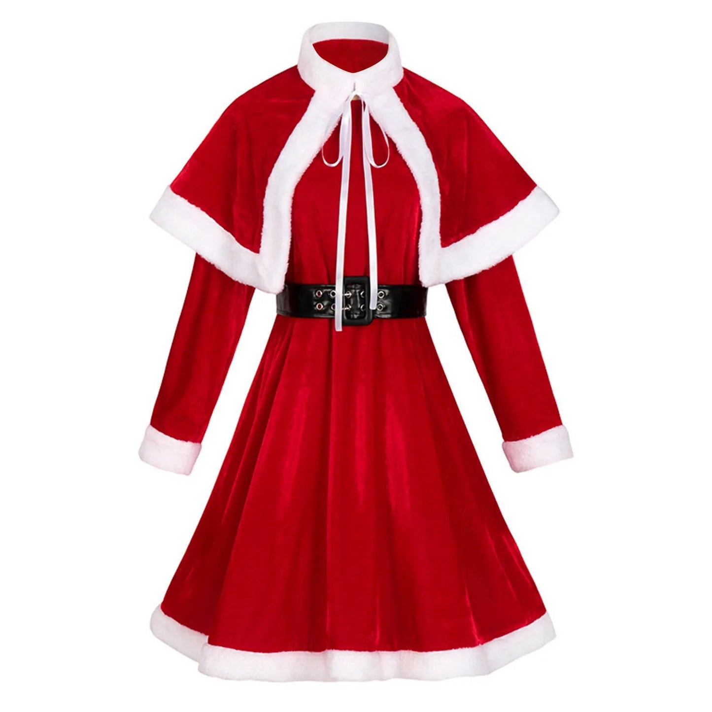 Gothic Ladies Christmas Party Dress 2024 - Red Cosplay Christmas Theme Stage Show Dress - for Women