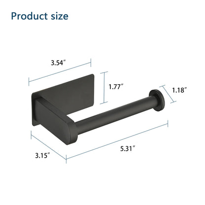 Self-Adhesive Toilet Paper Holder - Rustproof Stainless Steel Wall-Mounted Roll Holder - No Drilling, Easy Installation