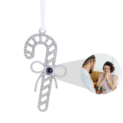 Snowflake Photo Ornament – Custom Picture Pendant with White Ribbon – Perfect Christmas Gift & Winter Love Memorial Decoration