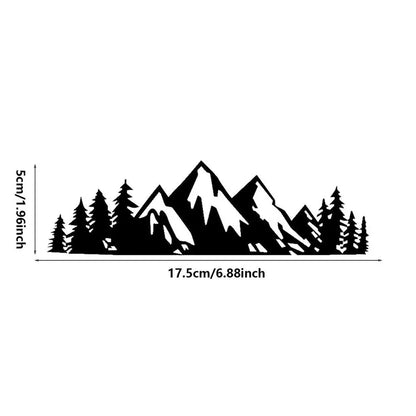 Removable Forest & Snow Mountain Car Sticker - Creative RV Decal - Scenic Mountain & Forest Graphic Kit for Car Accessories