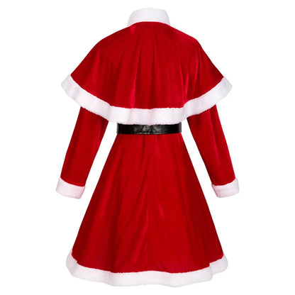 Gothic Ladies Christmas Party Dress 2024 - Red Cosplay Christmas Theme Stage Show Dress - for Women