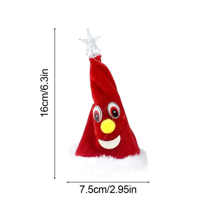 Dancing Santa Claus Hat – Electric Animated Musical Christmas Hat with Swinging Motion – Festive Novelty Ornament & Moving Toy