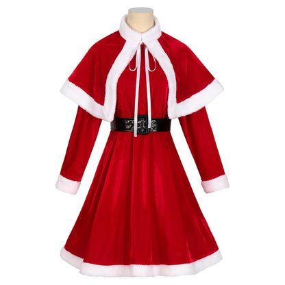 Gothic Ladies Christmas Party Dress 2024 - Red Cosplay Christmas Theme Stage Show Dress - for Women