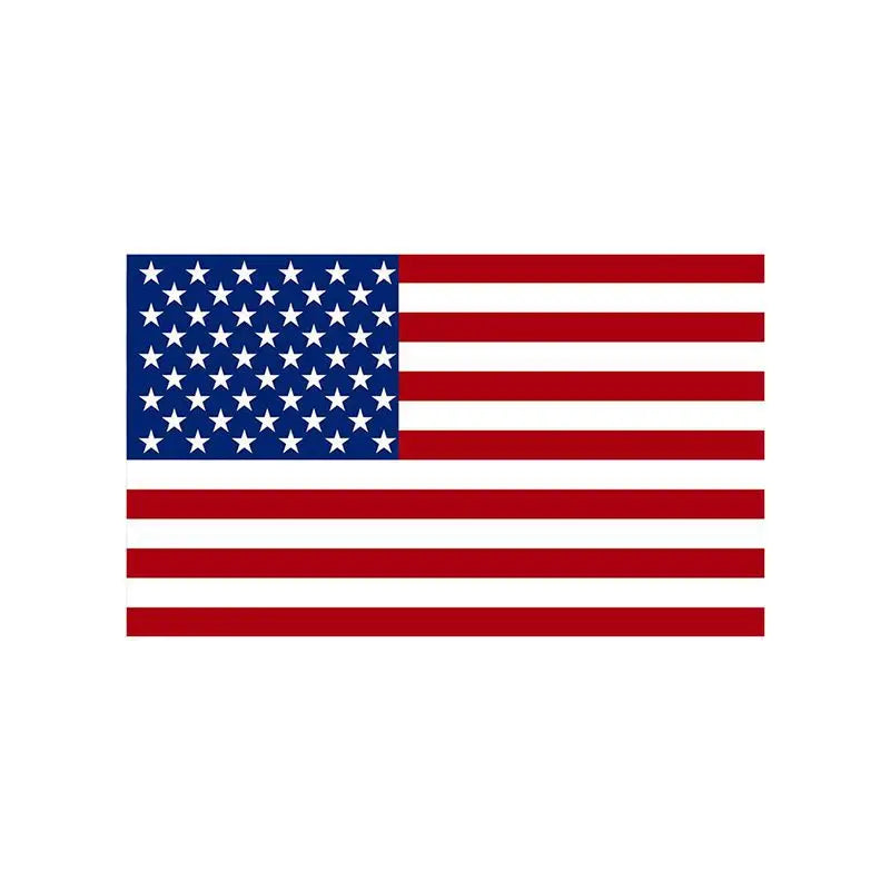 Rectangular United States American Flag Decal - Waterproof Vinyl Sticker for Car Window, Bumper & Car Accessories